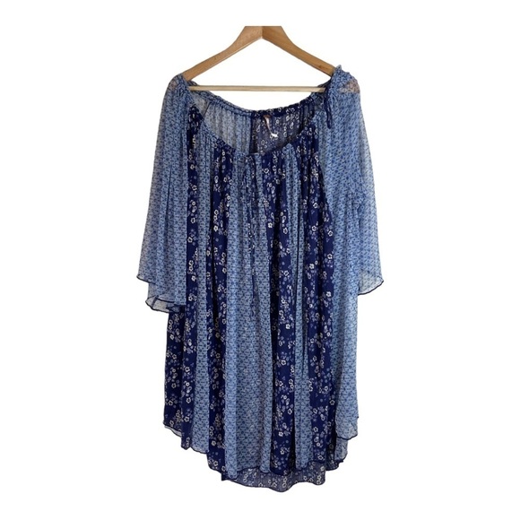 Free People Because I Love You Top in Indigo - Picture 2 of 9